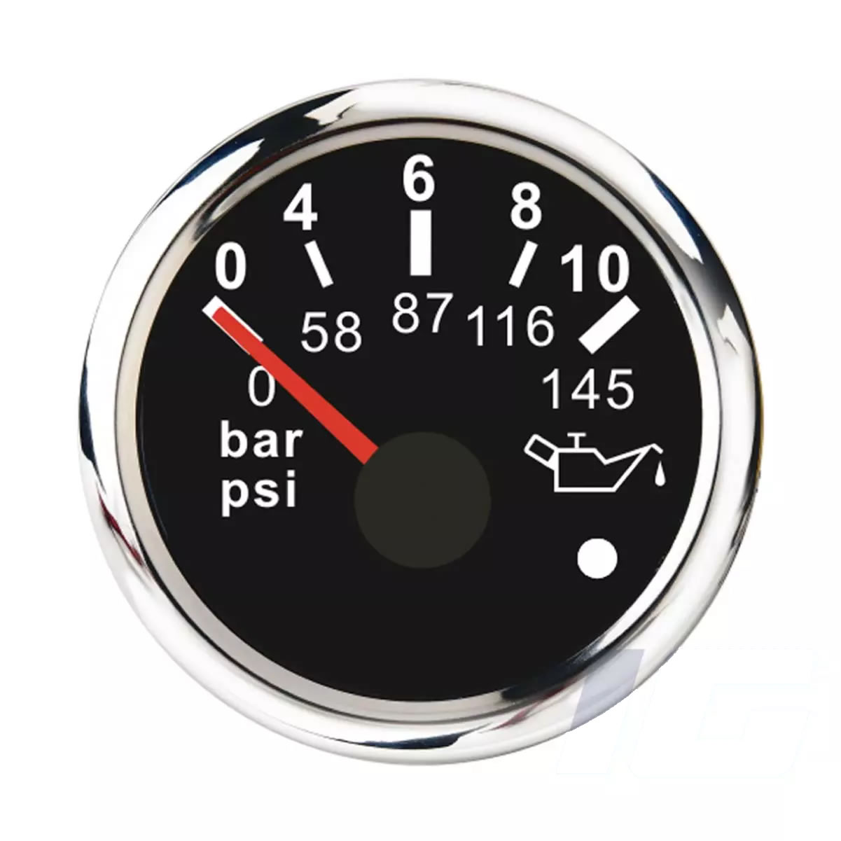 Marine oil pressure gauges